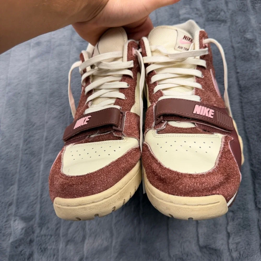 Nike Air Trainer 1 Shima Shima Brown Pink Suede DM0522-201 Mens 12